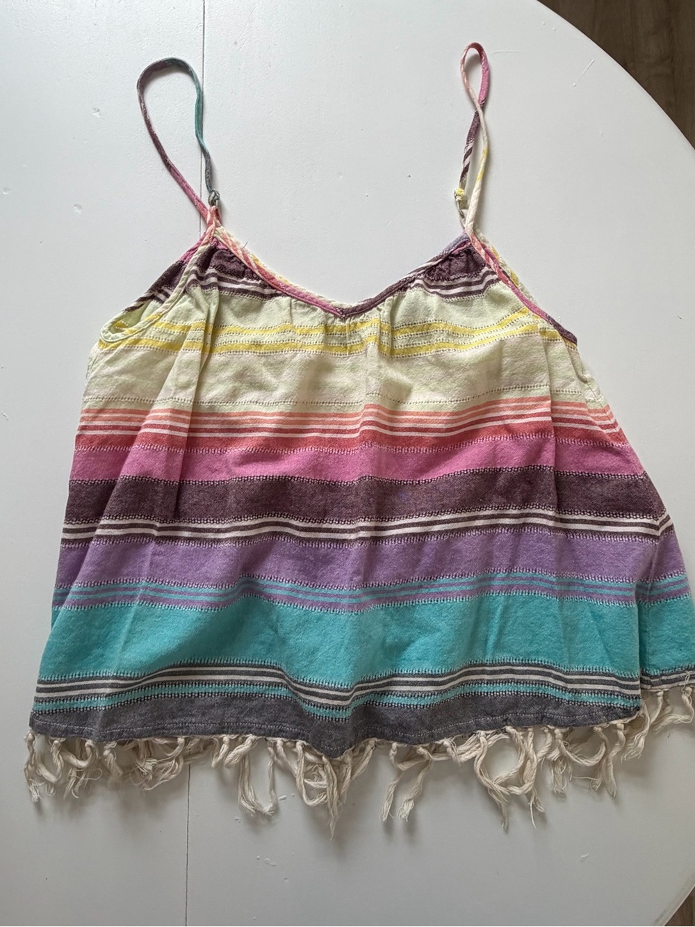 Billabong Striped Fringe Tank